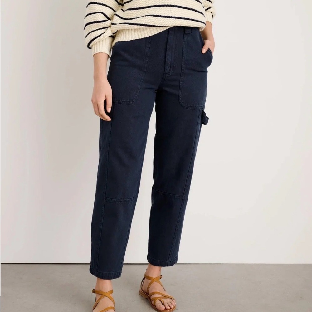 Alex Mill Phoebe Barrel Carpenter Pants - navy - Picture 2 of 12